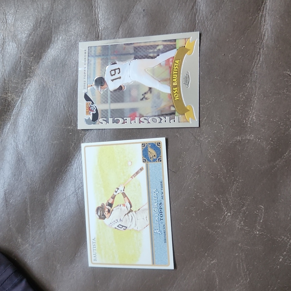 Jose Bautista Rookie Card + Allen Genter Card